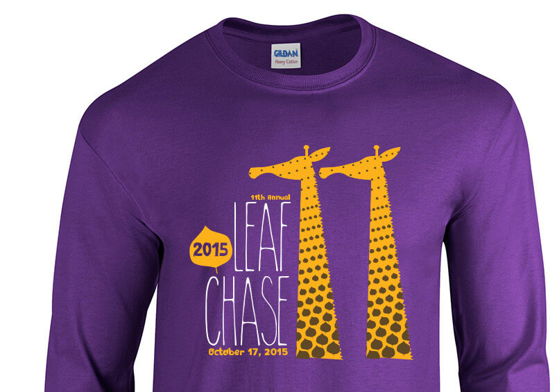 Chase those leafs ! Its the 11th running of the Leaf Chase (hence the double giraffe necks).